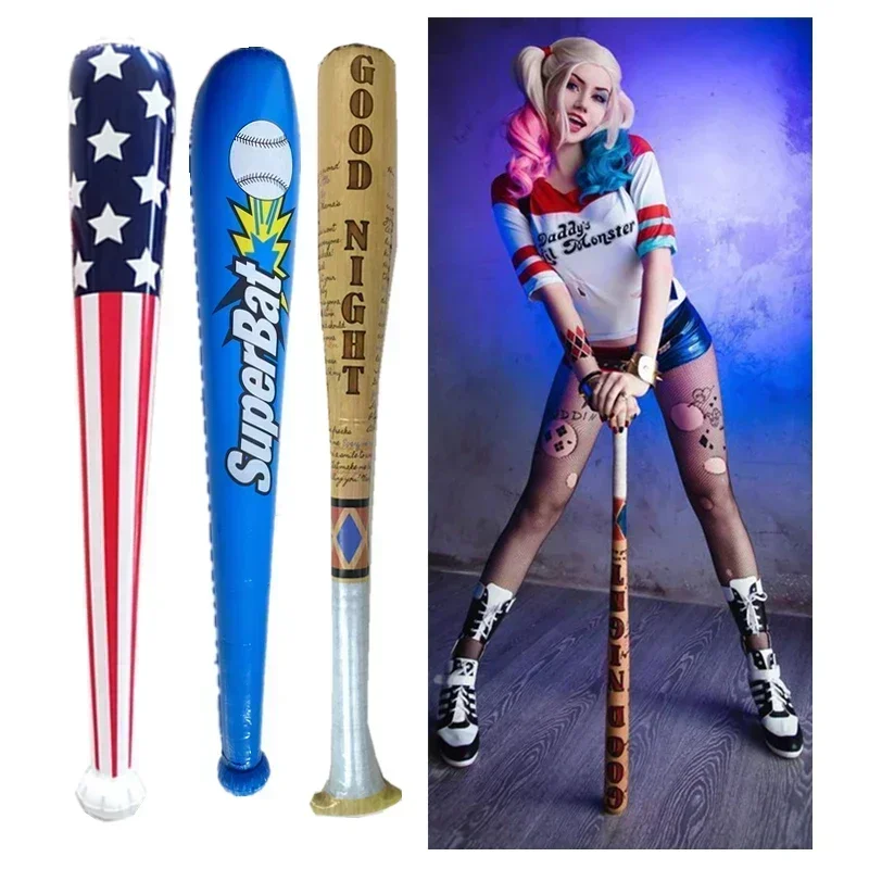 Cosplay Bat Prop - ビューティーガール ソリッドウッド ベースボール ハーリーン・クインゼル 木製野球バット ウィッグ