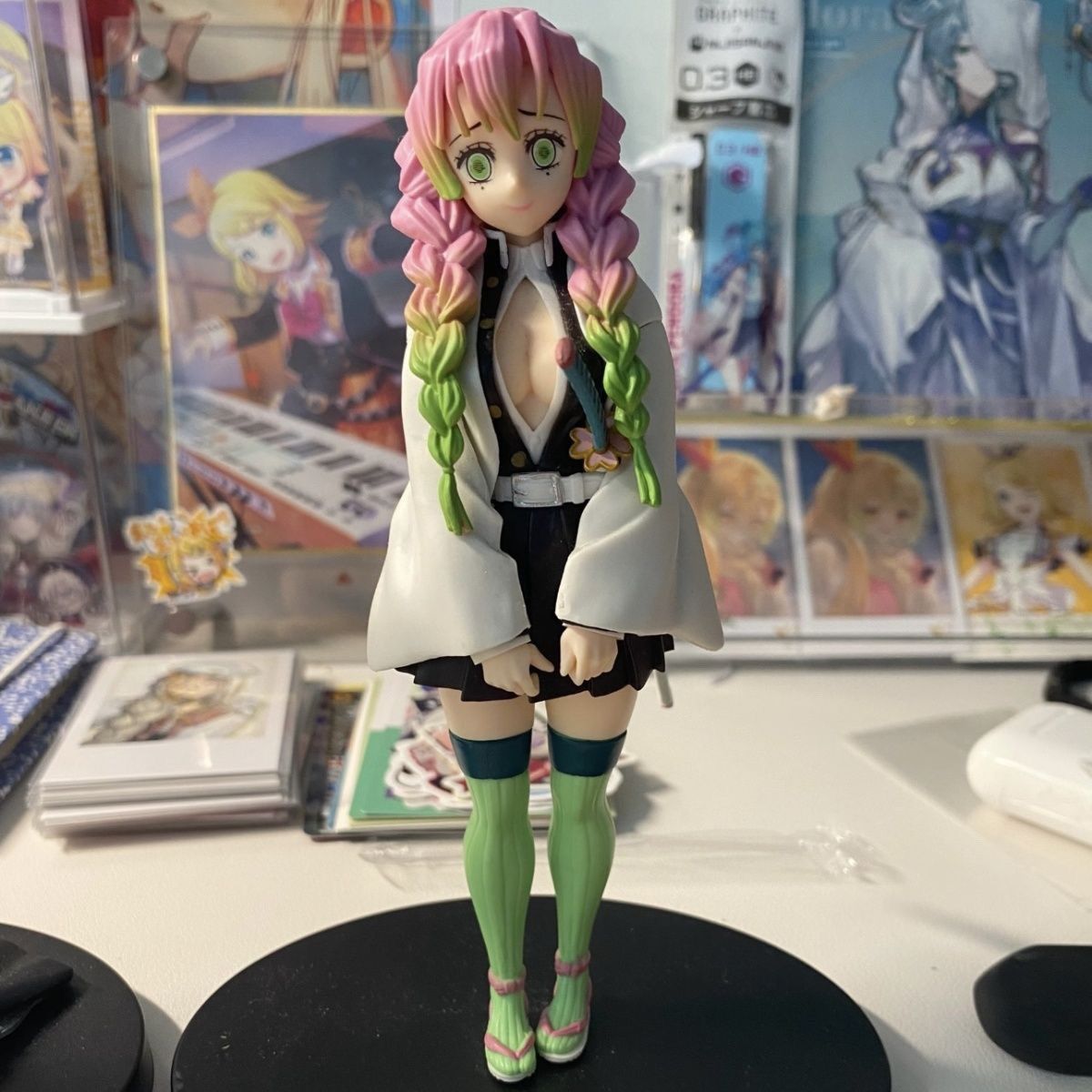 デーモンスレイヤー 愛の柱 甘露寺蜜璃 竈門炭治郎 フィギュ - Cosplay Prop Display のレビューと価格
