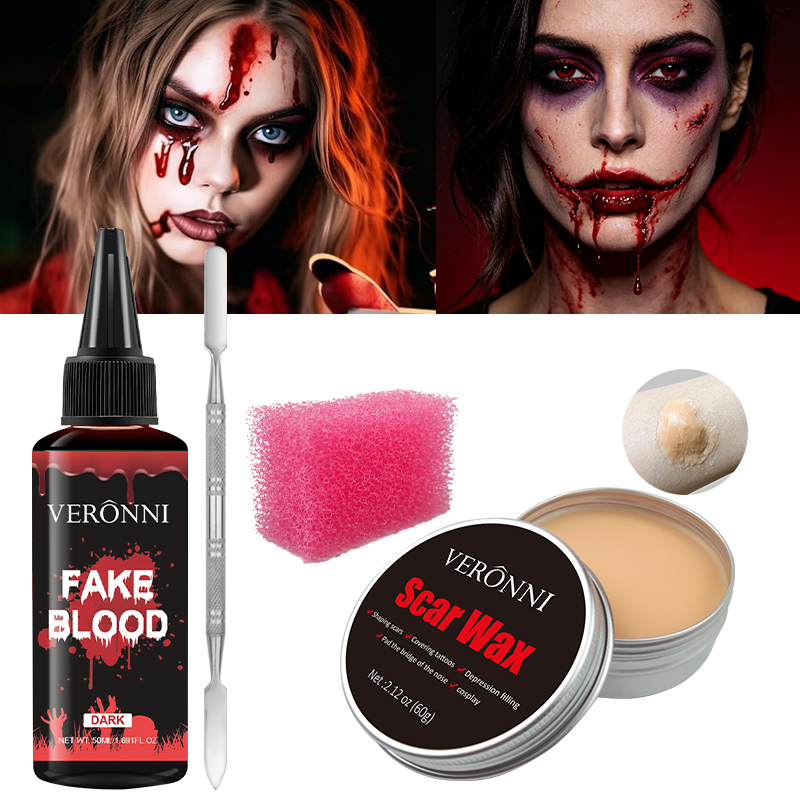 VERONNI SFX ハロウィンメイクアップキット 傷跡ワ - Body Paint Sfx のレビューと価格