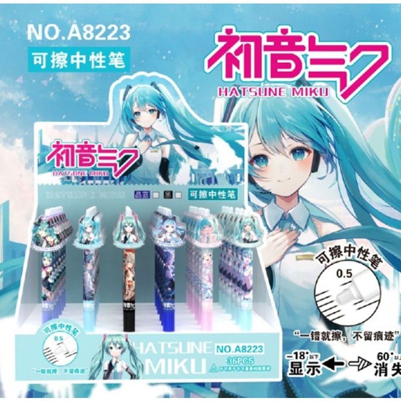 初音ミク学生文具消せるゲルペンかわいいアニメ周辺マジック簡単 - Easy Cosplay Prop のレビューと価格
