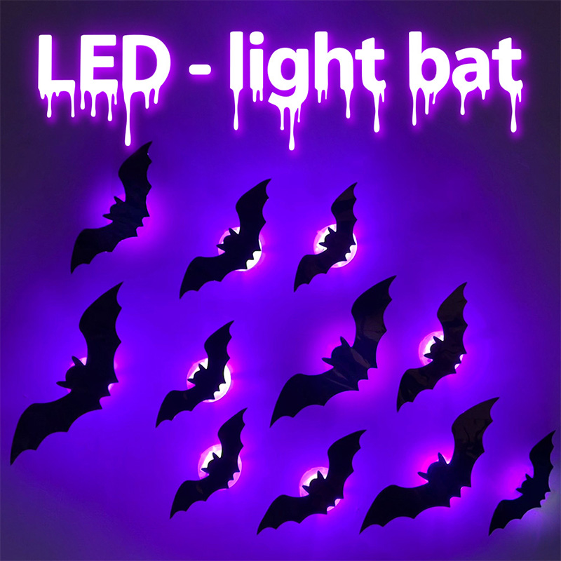 ハロウィン 3D ステレオ LED フラッシュライト バット - Cosplay Bat Prop のレビューと価格