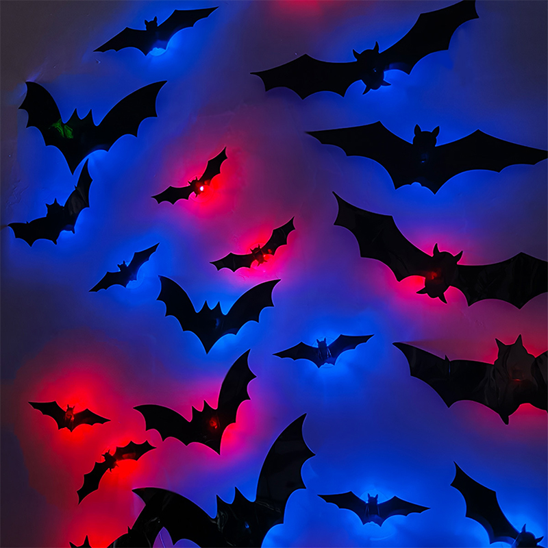 ハロウィン 3D ステレオ LED フラッシュライト バット - Cosplay Bat Prop のレビューと価格