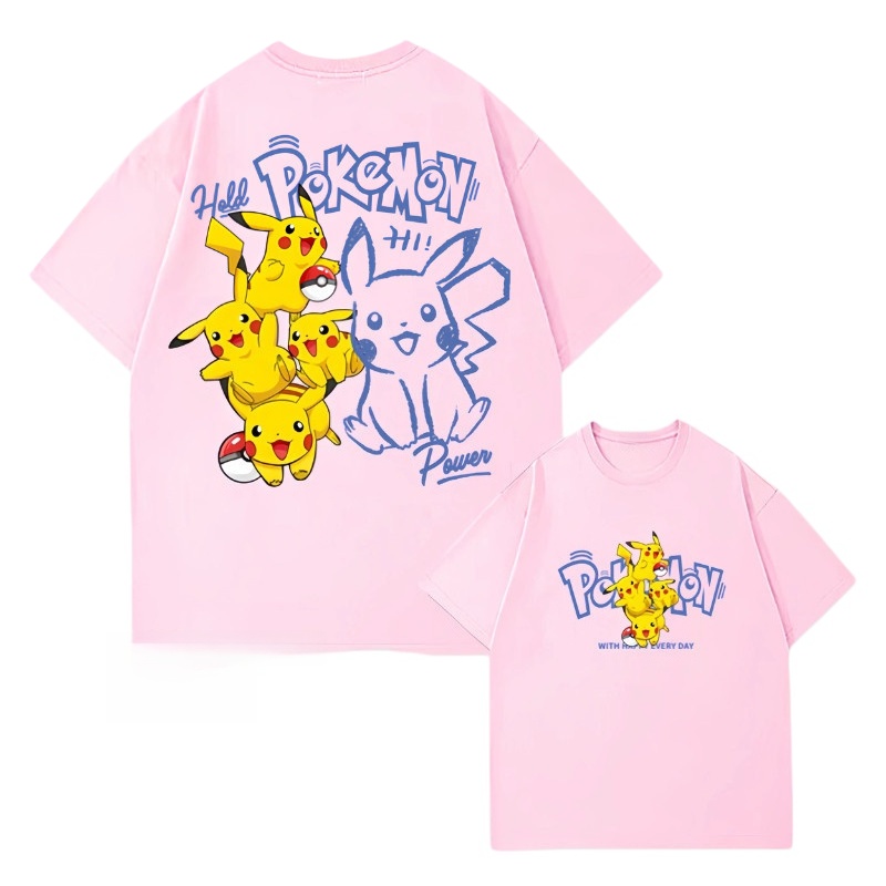 2026年夏 ポケモン ピカチュウ グループ 両面プリントT - Pokeball Cosplay Prop のレビューと価格