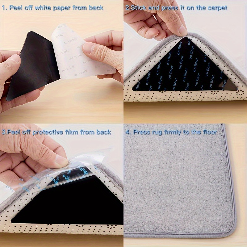 滑り止めカーペットステッカー ベルクロ 再利用可能なカーペッ - Velcro Hook Loop のレビューと価格