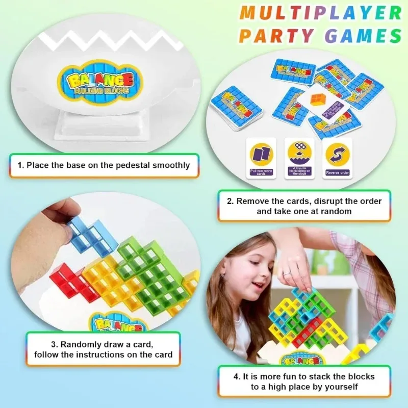 バランススイング・テトラタワー 64個入り、積み重ねて遊べる - Cosplay Prop Building のレビューと価格